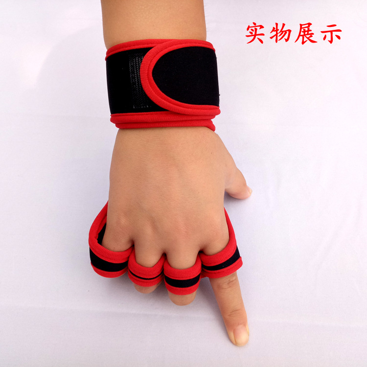 Men's and Women's Summer Fitness Gloves Finger-Exposed Wrist Guard Equipment Wait Lifting Anti-Calluses Sports Weightlifting Half-Finger Riding Gloves Logo