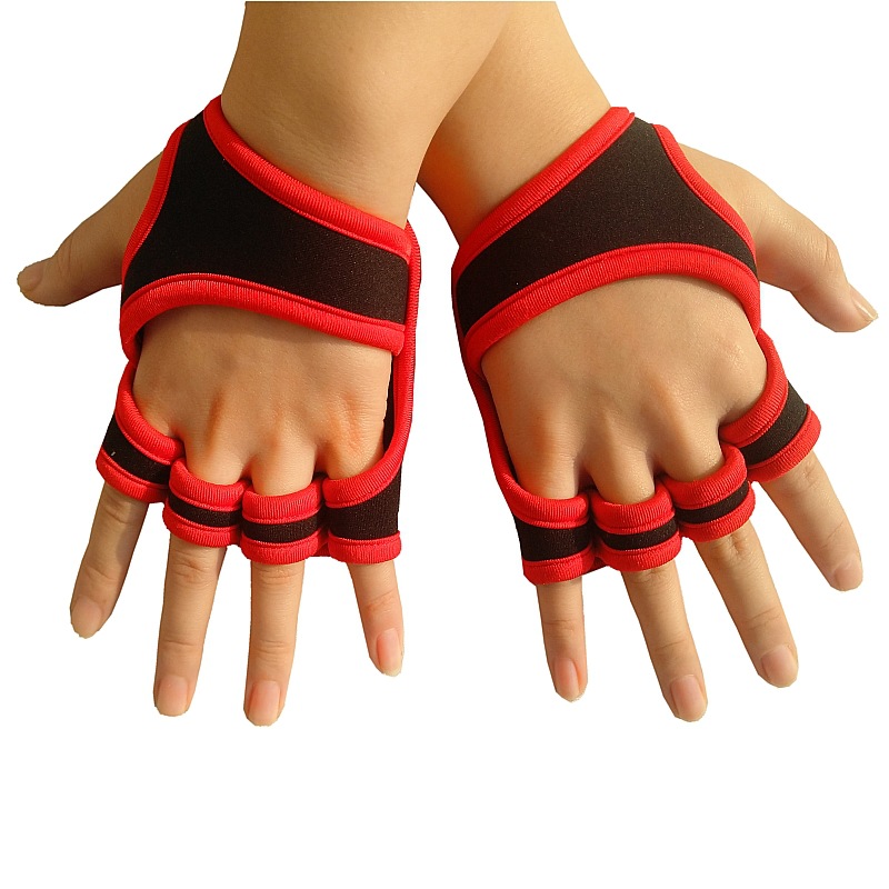 Men's and Women's Summer Fitness Gloves Finger-Exposed Wrist Guard Equipment Wait Lifting Anti-Calluses Sports Weightlifting Half-Finger Riding Gloves Logo
