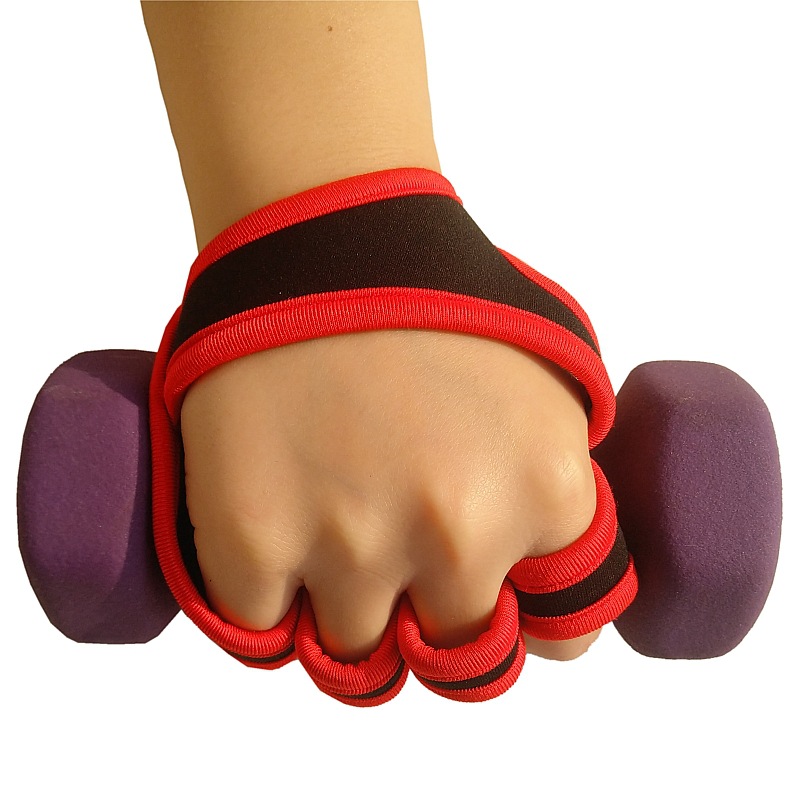 Men's and Women's Summer Fitness Gloves Finger-Exposed Wrist Guard Equipment Wait Lifting Anti-Calluses Sports Weightlifting Half-Finger Riding Gloves Logo