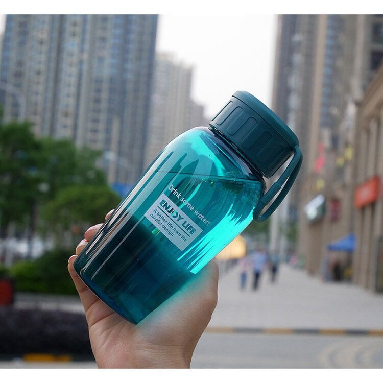 Korean version of personality with the students portable plastic water cup cute fresh sports cup seal cup logo