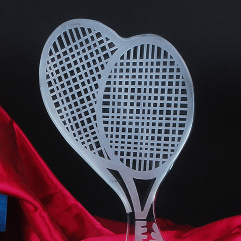 New Tennis Competition Trophy Customized Creative Crystal Trophy National Tennis League Trophy Sports Medal