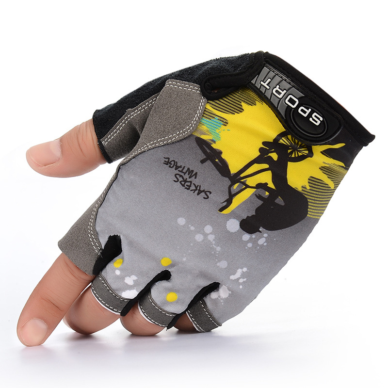 Half-Finger Riding Gloves Men&#039;s and Women&#039;s Outdoor Mountaineering Running Tactical Fishing Gloves Advertising Gloves Customized Printed Logo
