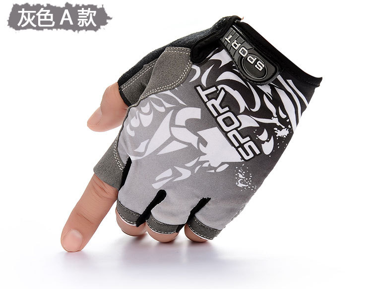 Half-Finger Riding Gloves Men's and Women's Outdoor Mountaineering Running Tactical Fishing Gloves Advertising Gloves Customized Printed Logo