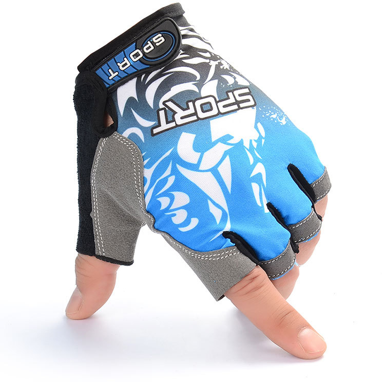 Half-Finger Riding Gloves Men's and Women's Outdoor Mountaineering Running Tactical Fishing Gloves Advertising Gloves Customized Printed Logo