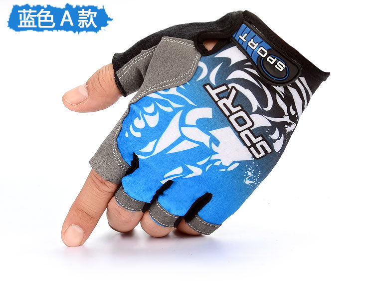 Half-Finger Riding Gloves Men's and Women's Outdoor Mountaineering Running Tactical Fishing Gloves Advertising Gloves Customized Printed Logo