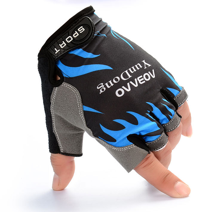 Half-Finger Riding Gloves Men's and Women's Outdoor Mountaineering Running Tactical Fishing Gloves Advertising Gloves Customized Printed Logo