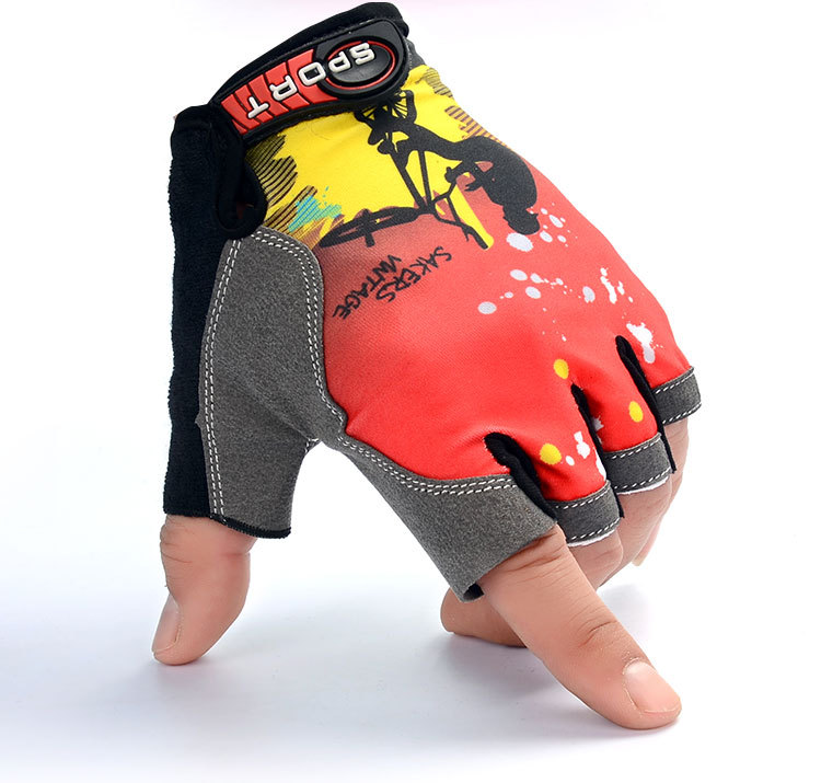 Half-Finger Riding Gloves Men's and Women's Outdoor Mountaineering Running Tactical Fishing Gloves Advertising Gloves Customized Printed Logo