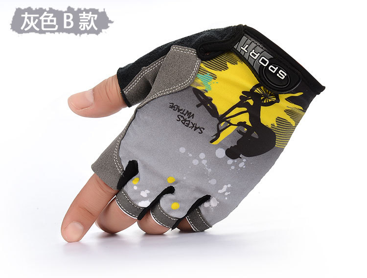 Half-Finger Riding Gloves Men's and Women's Outdoor Mountaineering Running Tactical Fishing Gloves Advertising Gloves Customized Printed Logo