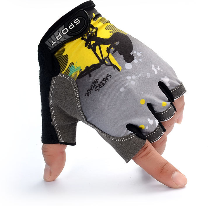 Half-Finger Riding Gloves Men's and Women's Outdoor Mountaineering Running Tactical Fishing Gloves Advertising Gloves Customized Printed Logo