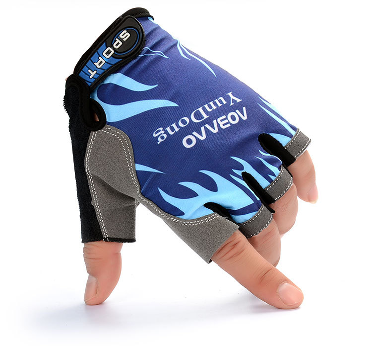 Half-Finger Riding Gloves Men's and Women's Outdoor Mountaineering Running Tactical Fishing Gloves Advertising Gloves Customized Printed Logo
