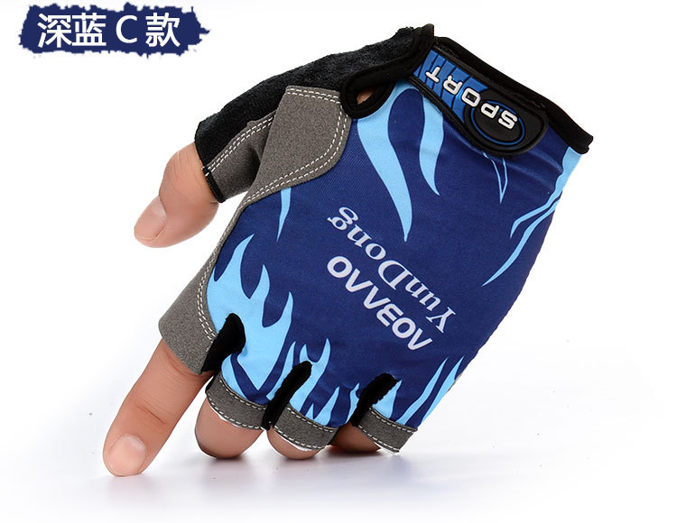 Half-Finger Riding Gloves Men's and Women's Outdoor Mountaineering Running Tactical Fishing Gloves Advertising Gloves Customized Printed Logo