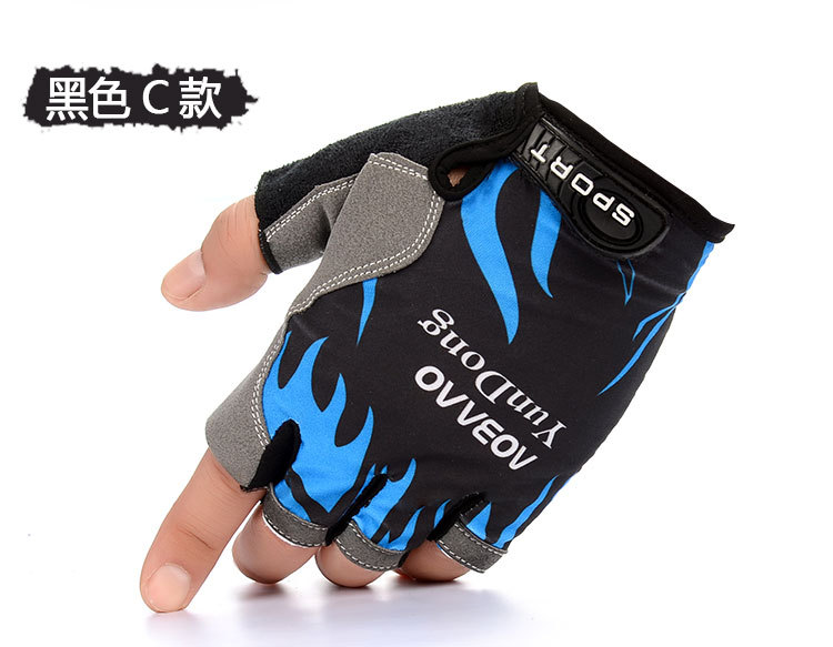 Half-Finger Riding Gloves Men's and Women's Outdoor Mountaineering Running Tactical Fishing Gloves Advertising Gloves Customized Printed Logo