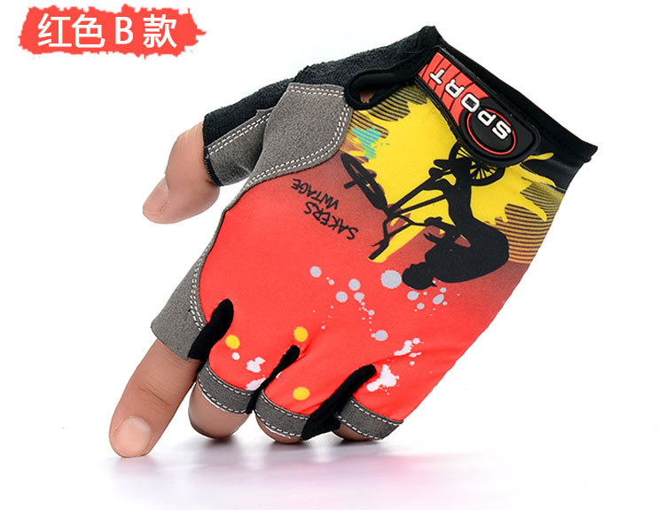 Half-Finger Riding Gloves Men's and Women's Outdoor Mountaineering Running Tactical Fishing Gloves Advertising Gloves Customized Printed Logo