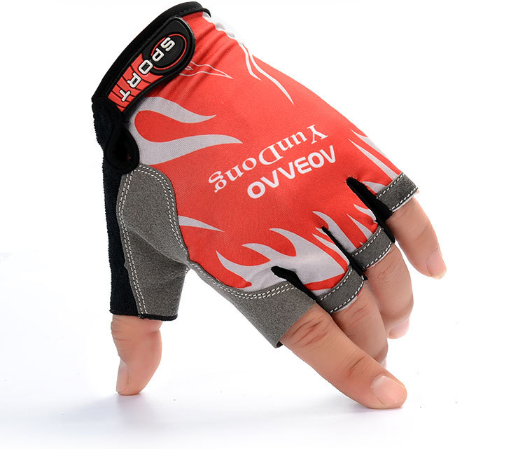 Half-Finger Riding Gloves Men's and Women's Outdoor Mountaineering Running Tactical Fishing Gloves Advertising Gloves Customized Printed Logo