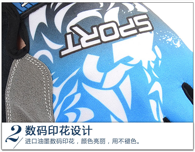 Half-Finger Riding Gloves Men's and Women's Outdoor Mountaineering Running Tactical Fishing Gloves Advertising Gloves Customized Printed Logo