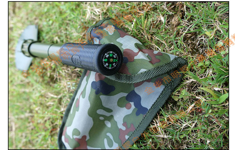 Minghui Equipment Factory Direct Sales Outdoor Manganese Steel Engineering Shovel Folding Shovel Shovel Multi-Functional Camping Shovel Shovel