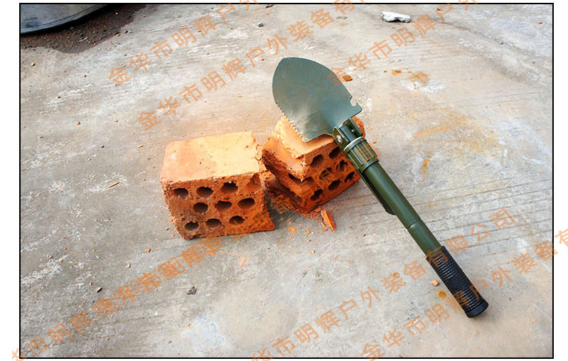 Minghui Equipment Factory Direct Sales Outdoor Manganese Steel Engineering Shovel Folding Shovel Shovel Multi-Functional Camping Shovel Shovel