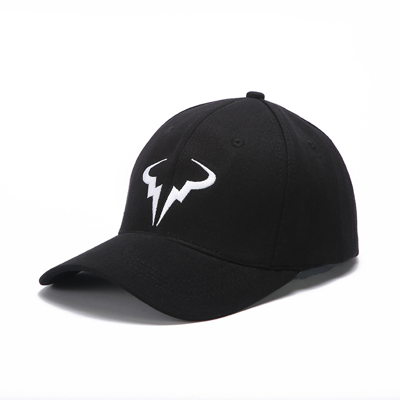 Foreign Trade Popular Style Nadal Tennis Star Same Style Horn Baseball Cap Men and Women Outdoor Sports Sunhat