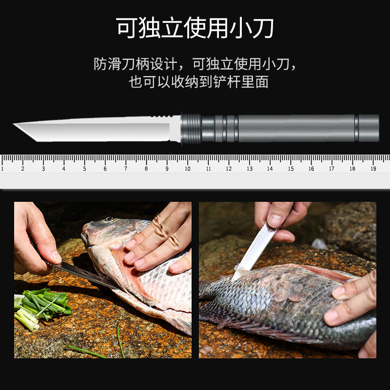 Folding SelfDefense VehicleMounted Military Shovel Camping Survival Equipment Tool One Piece Dropshipping