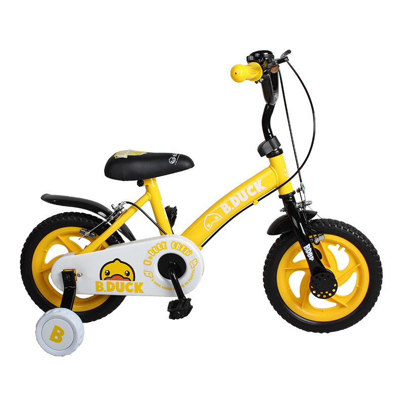 Le's B. Duck Small Yellow Duck 16-Inch Children's Toddler Balance Bicycle 3-8 Years Old Boy's Bicycle Bicycle