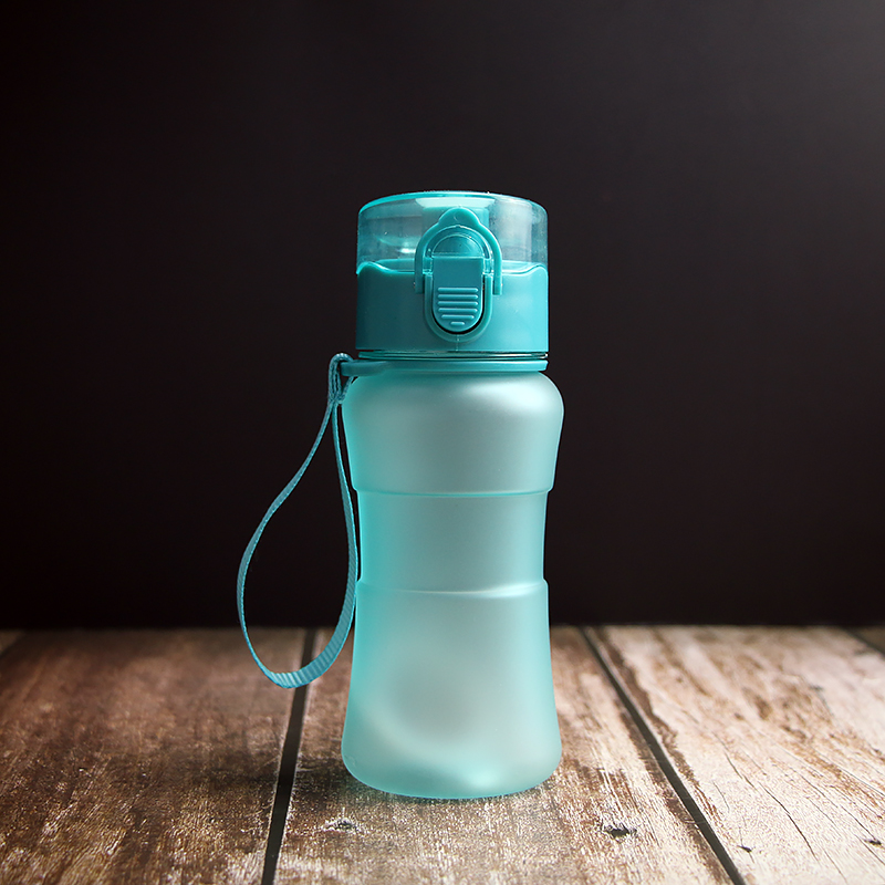 Outdoor fashion sports cup web celebrity frosted bounce plastic cup summer portable fitness gift cup can be customized