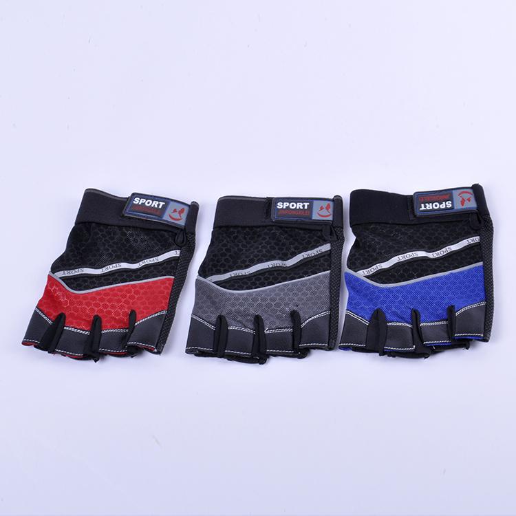 Hundreds of Tiger sports gloves. outdoor anti-slip fitness half-finger mitts. hiking cycling reflective gloves