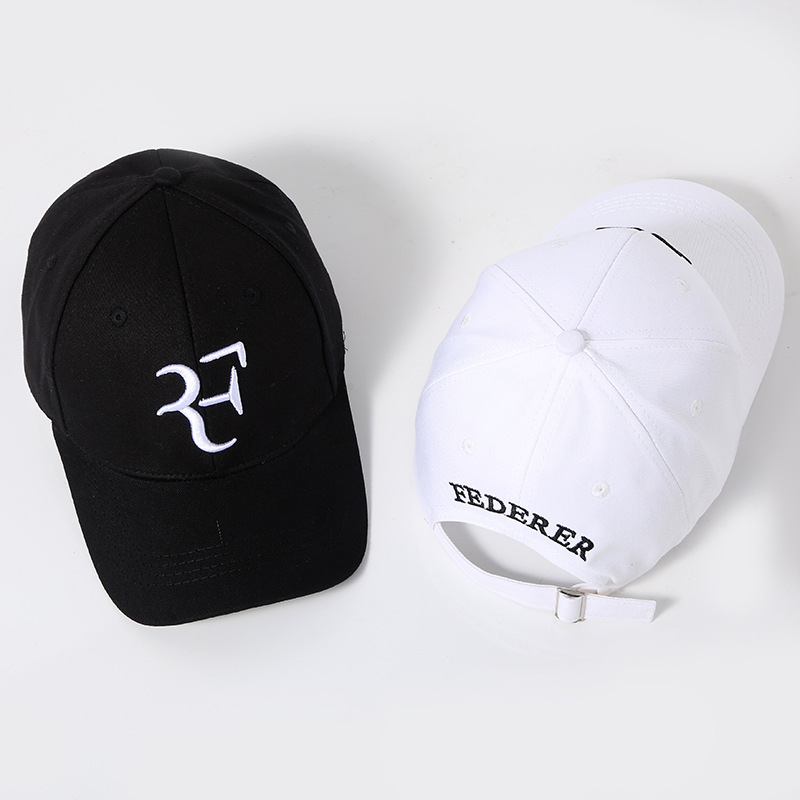 Europe and America Cross Border F Letter Embroidery Baseball Cap Tennis Star Same Style Sports Peaked Cap Simple Men and Women Fashion Europe and America Cross Border F Letter Embroidery Baseball Cap Tennis Star Same Style Sports Peaked Cap Simple Men and Women Fashion