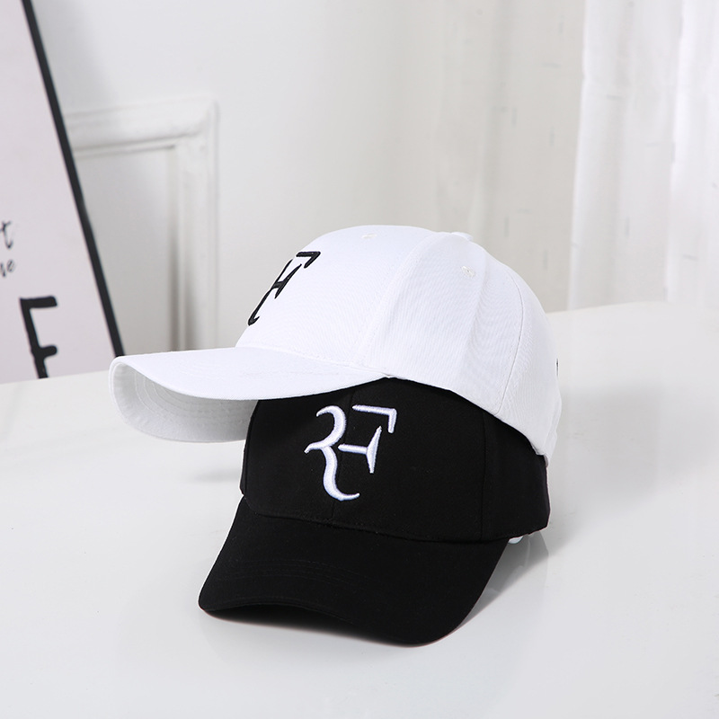 Europe and America Cross Border F Letter Embroidery Baseball Cap Tennis Star Same Style Sports Peaked Cap Simple Men and Women Fashion Europe and America Cross Border F Letter Embroidery Baseball Cap Tennis Star Same Style Sports Peaked Cap Simple Men and Women Fashion