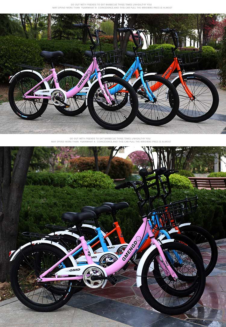  Bicycle Stroller Sharing Bicycle Princess Bicycle 20-Inch Primary School Student Bicycle Bicycle Plant Wholesale