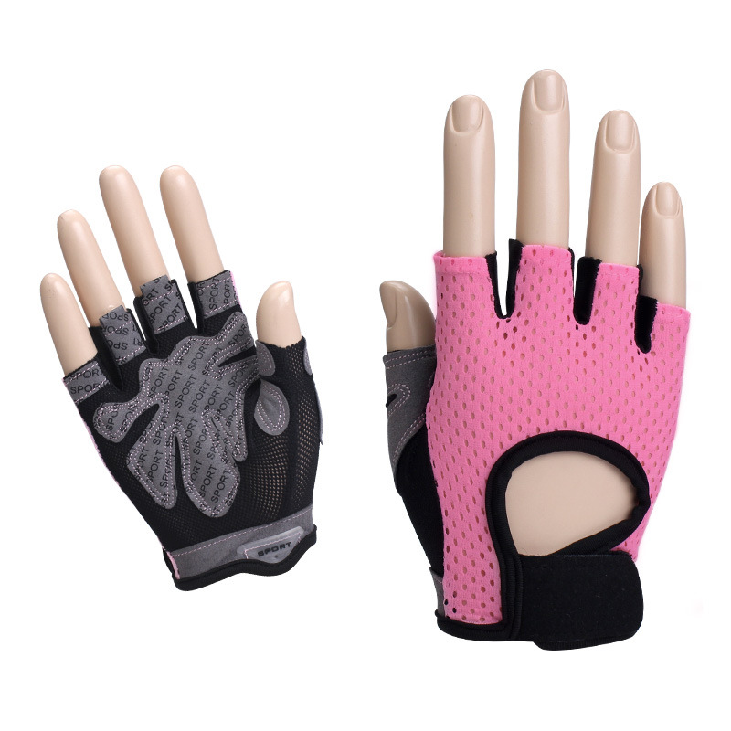 Half-Finger Fitness Gloves Women's Training Gym Dumbbell Yoga Non-Slip Sports Riding Butterfly Mesh Breathable Thin Half-Finger Fitness Gloves Women's Training Gym Dumbbell Yoga Non-Slip Sports Riding Butterfly Mesh Breathable Thin