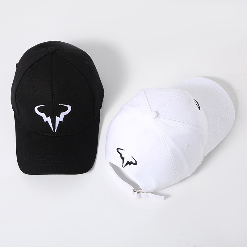 Foreign Trade Popular Style Nadal Tennis Star Same Style Horn Baseball Cap Men and Women Outdoor Sports Sunhat