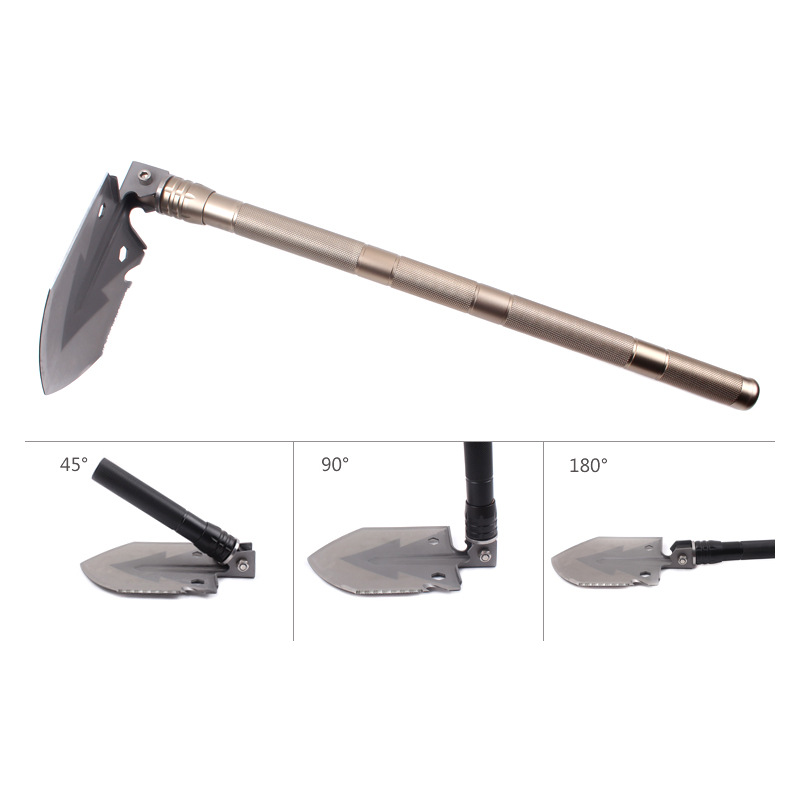 New Multi-Functional Shovel Folding Self-Defense Soldier Shovel Outdoor Camping Supplies Tools Survival Equipment