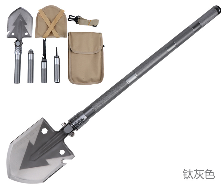 New Multi-Functional Shovel Folding Self-Defense Soldier Shovel Outdoor Camping Supplies Tools Survival Equipment