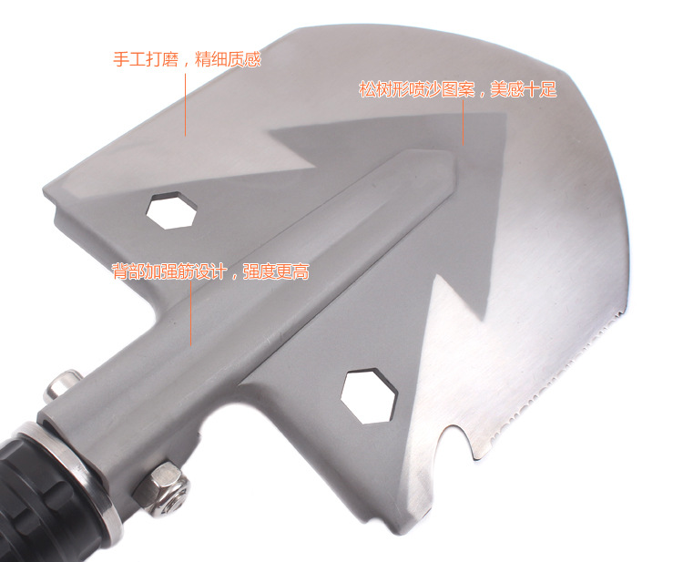New Multi-Functional Shovel Folding Self-Defense Soldier Shovel Outdoor Camping Supplies Tools Survival Equipment