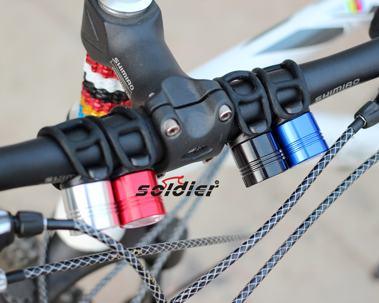 Mountain bike bicycle alloy frog lights colour anodised//light frog lamp