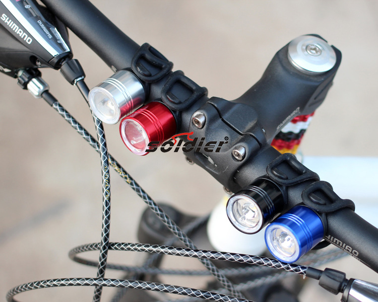 Mountain bike bicycle alloy frog lights colour anodised//light frog lamp