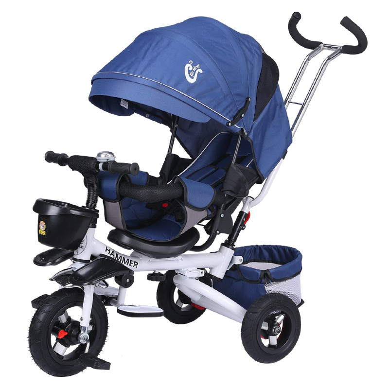 Children's Tricycle Folding Reclinable 1-3-6 Years Old Children's Bicycle Baby Stroller Baby Bicycle Bicycle
