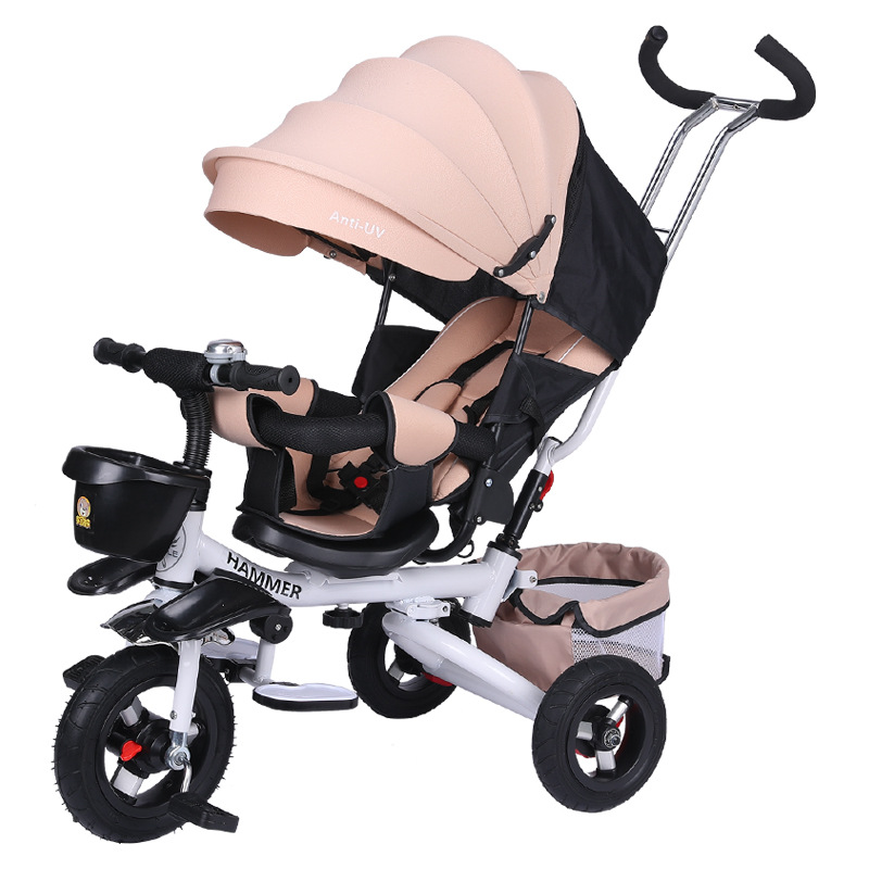 Children's Tricycle Folding Reclinable 1-3-6 Years Old Children's Bicycle Baby Stroller Baby Bicycle Bicycle