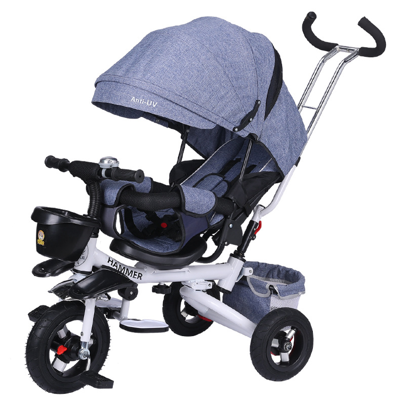 Children's Tricycle Folding Reclinable 1-3-6 Years Old Children's Bicycle Baby Stroller Baby Bicycle Bicycle