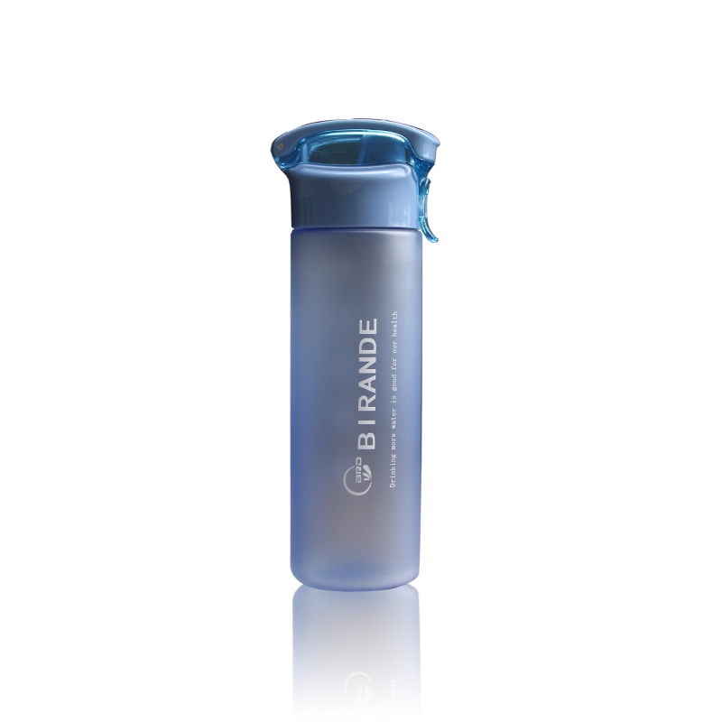 Creative lion outdoor sports cup invisible handle plastic cup leak proof cup frosted advertising gift print custom