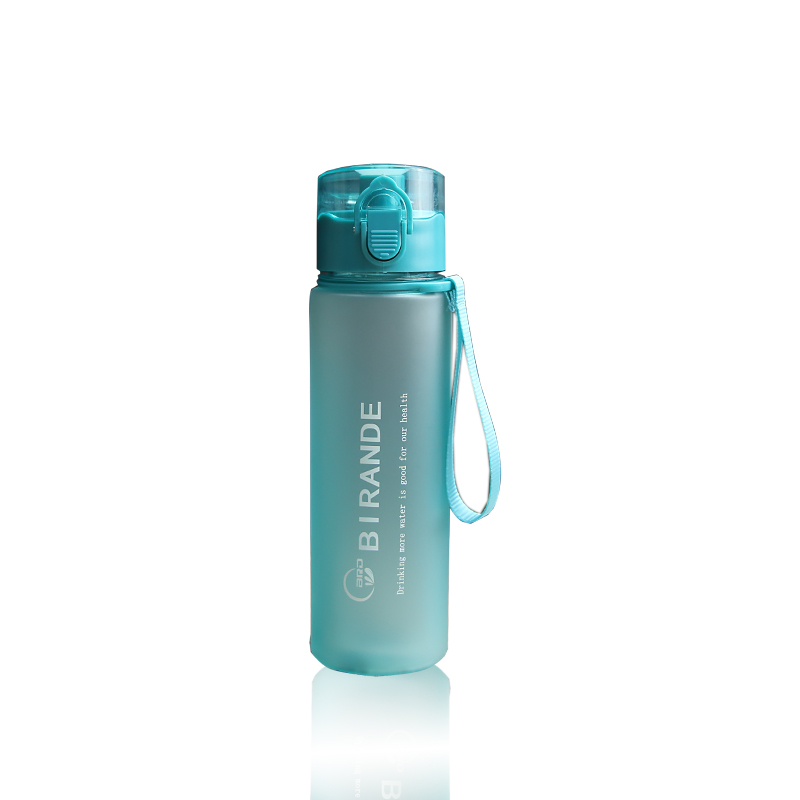 Spring new outdoor sports cup frosted bounce cup portable environmental PC plastic cup gift cup printed custom