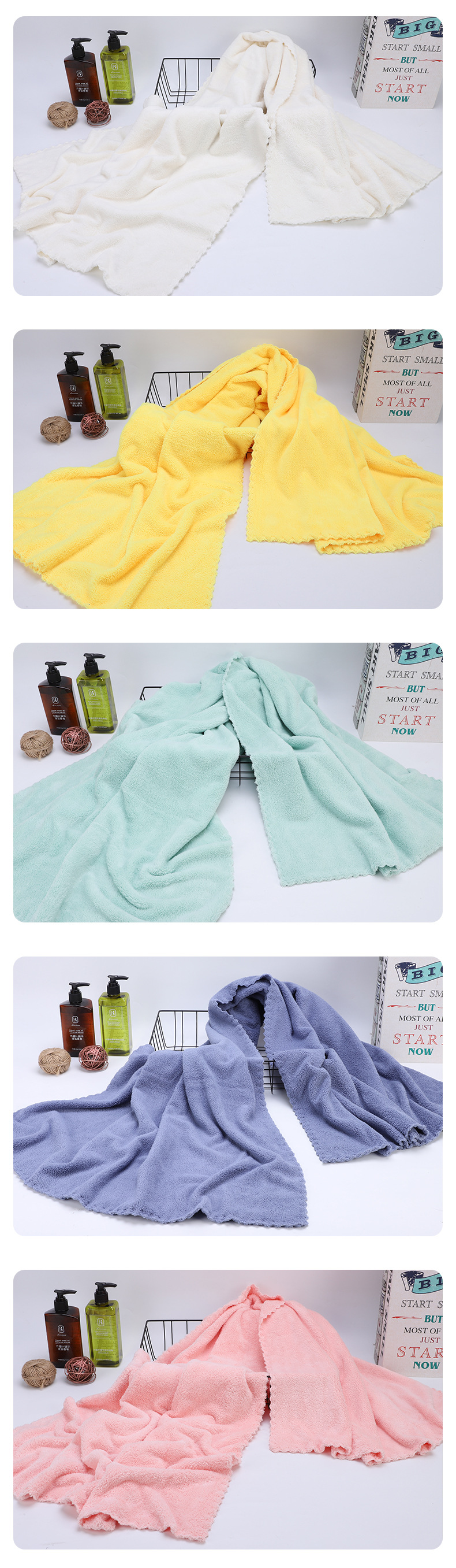 70 * 140cm High Density Coral Fleece Bath Towel Adult Thickened Trimming Bath Towel Couple Beach Towel Customizable Logo