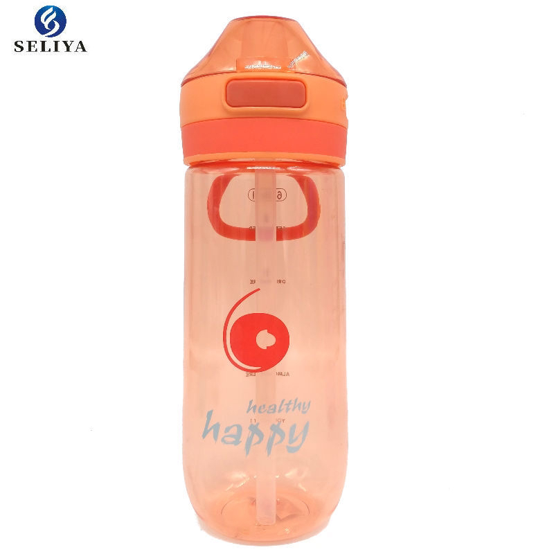 650m colorful creative new lock spring straw sports cup drop resistant sports kettle with handle 650m colorful creative new lock spring straw sports cup drop resistant sports kettle with handle