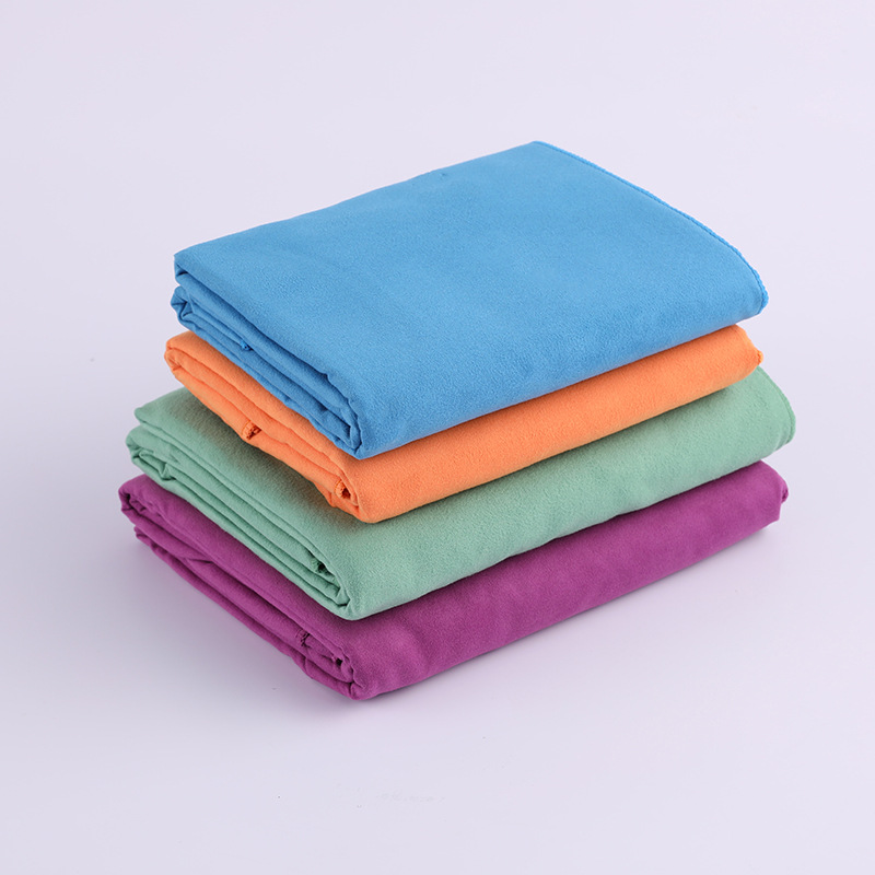 Factory in Stock Supply Beach Towel Skin-Friendly Water-Absorbing Quick-Drying Multi-Color Custom Nylon Polyester Double-Sided Velvet Beach Towel