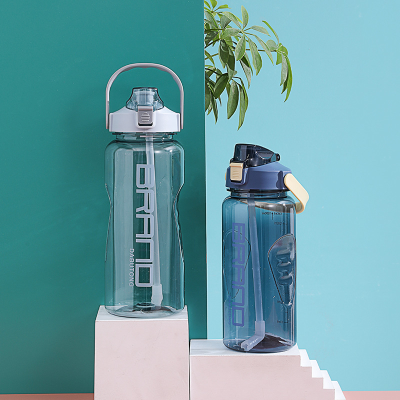 New Sports Cup Fitness Plastic Cup Sports Bottle Men and Women Outdoor Drinking Glass Large Capacity Kettle Portable Handle