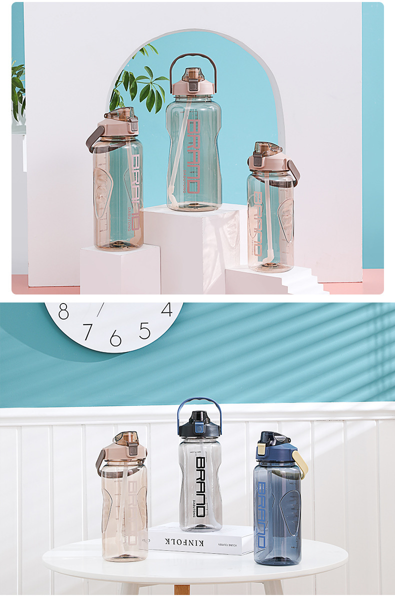 New Sports Cup Fitness Plastic Cup Sports Bottle Men and Women Outdoor Drinking Glass Large Capacity Kettle Portable Handle New Sports Cup Fitness Plastic Cup Sports Bottle Men and Women Outdoor Drinking Glass Large Capacity Kettle Portable Handle