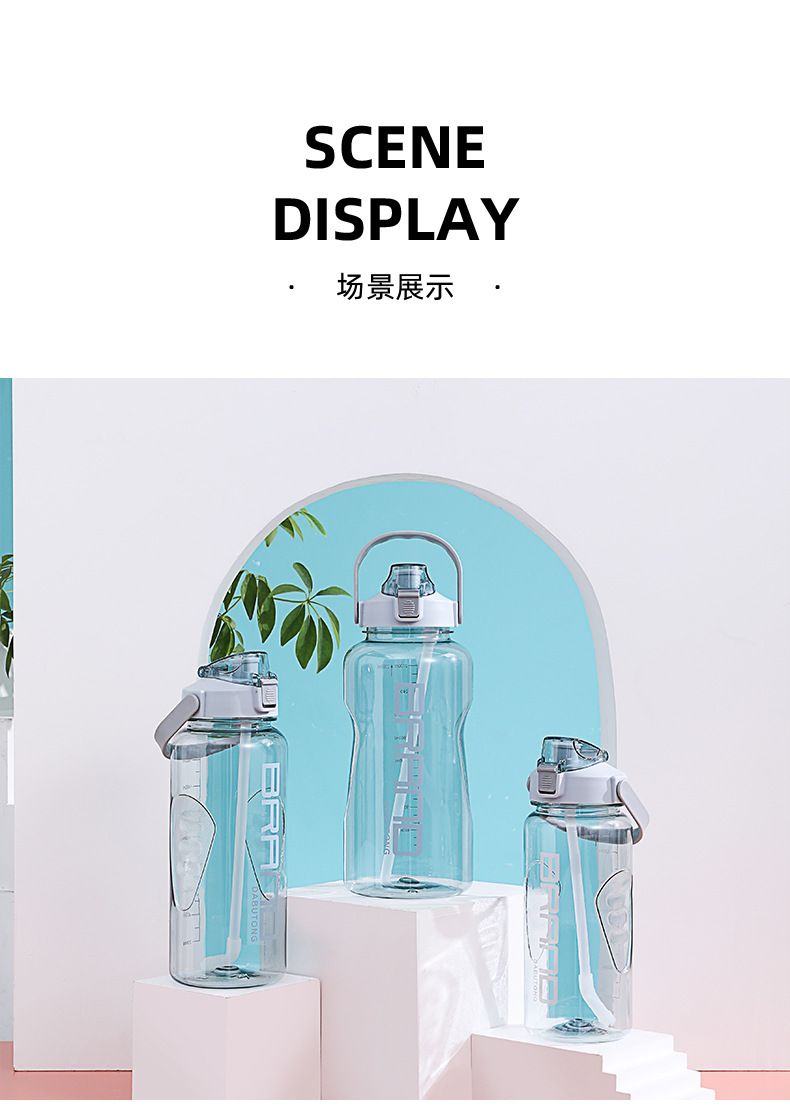 New Sports Cup Fitness Plastic Cup Sports Bottle Men and Women Outdoor Drinking Glass Large Capacity Kettle Portable Handle New Sports Cup Fitness Plastic Cup Sports Bottle Men and Women Outdoor Drinking Glass Large Capacity Kettle Portable Handle