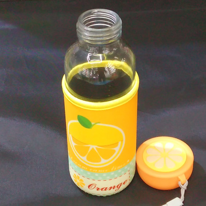 10 yuan shop delivery glass cup type portable glass fruit sports cup (420ml)