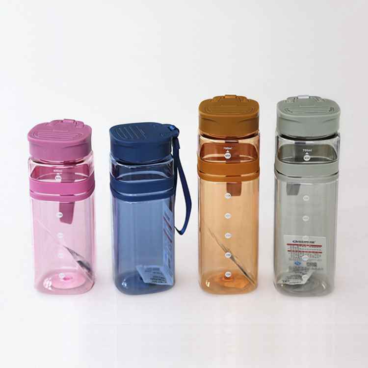 Portable Portable Cup with Lid Student Men's and Women's Sports Cup Tea Brewing Cup Plastic All-Match Casual HTT