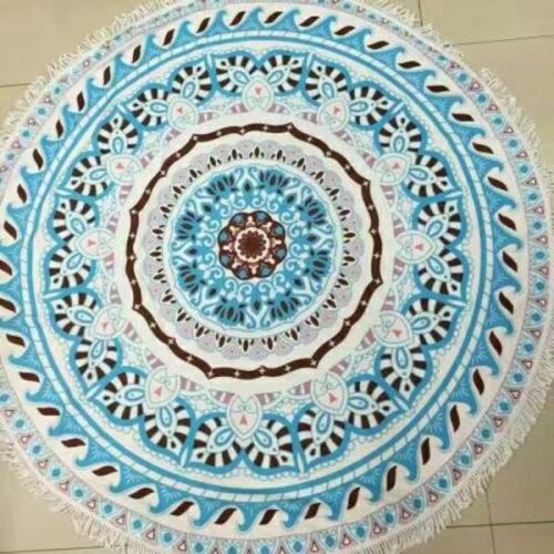 bath towel Superfine fiber round foreign trade multifunctional printed beach towel round towel bath towel Superfine fiber round foreign trade multifunctional printed beach towel round towel